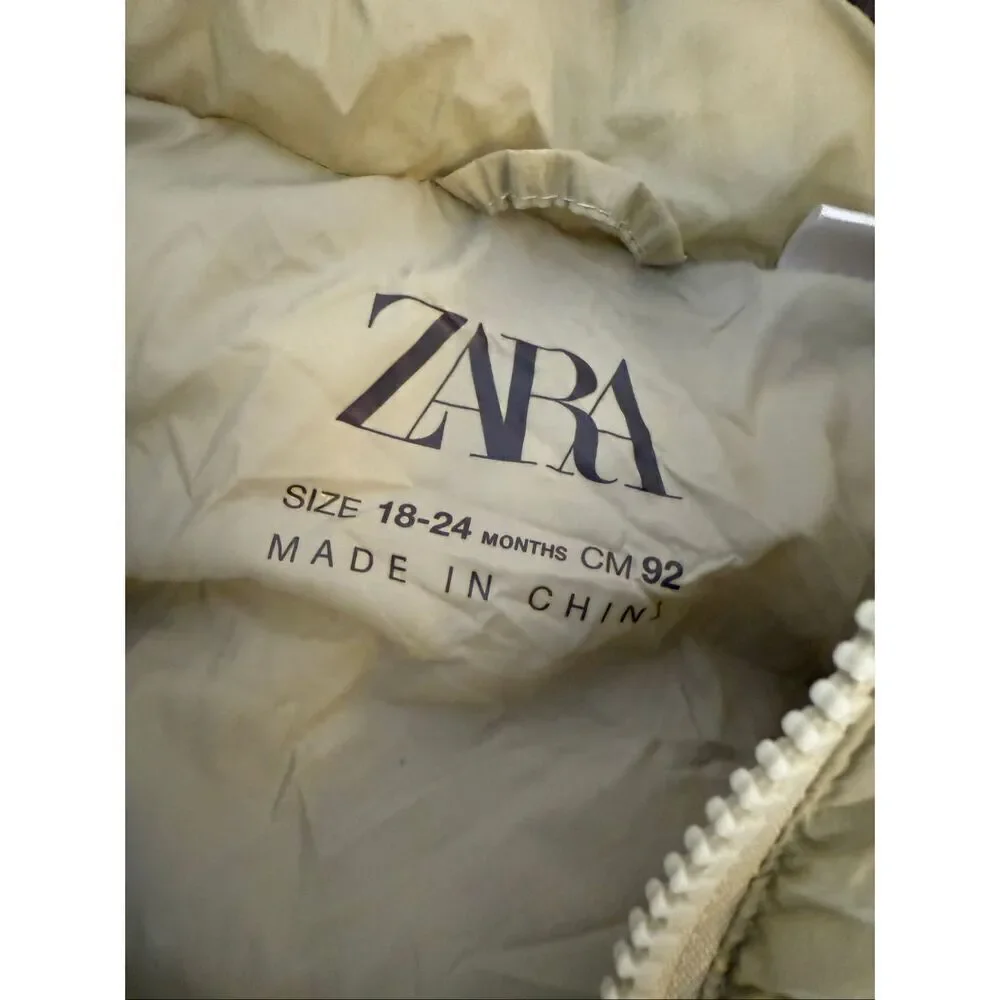 ZARA Sage Puffer Vest 18/24